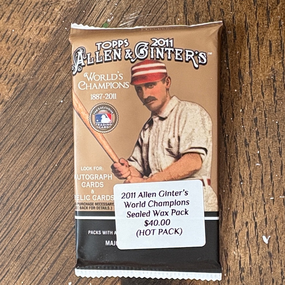(1)2011 Allen & Ginter's World Champions Sealed Wax Pack GUARANTEED **HOT PACK**